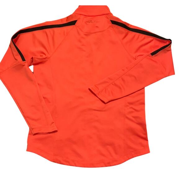 Straight Down Womens XL Orange Black Full Zip Jacket Golf Tennis Pickle Ball - Picture 14 of 16